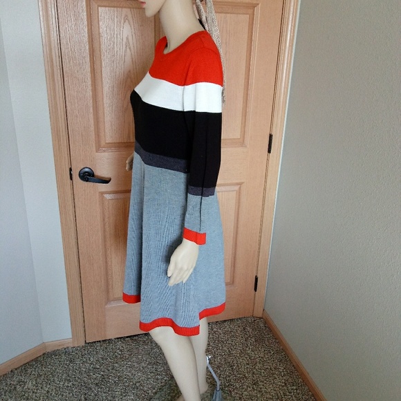 Jessica Howard Colorblock Sweater Dres Size Medium - Picture 6 of 10